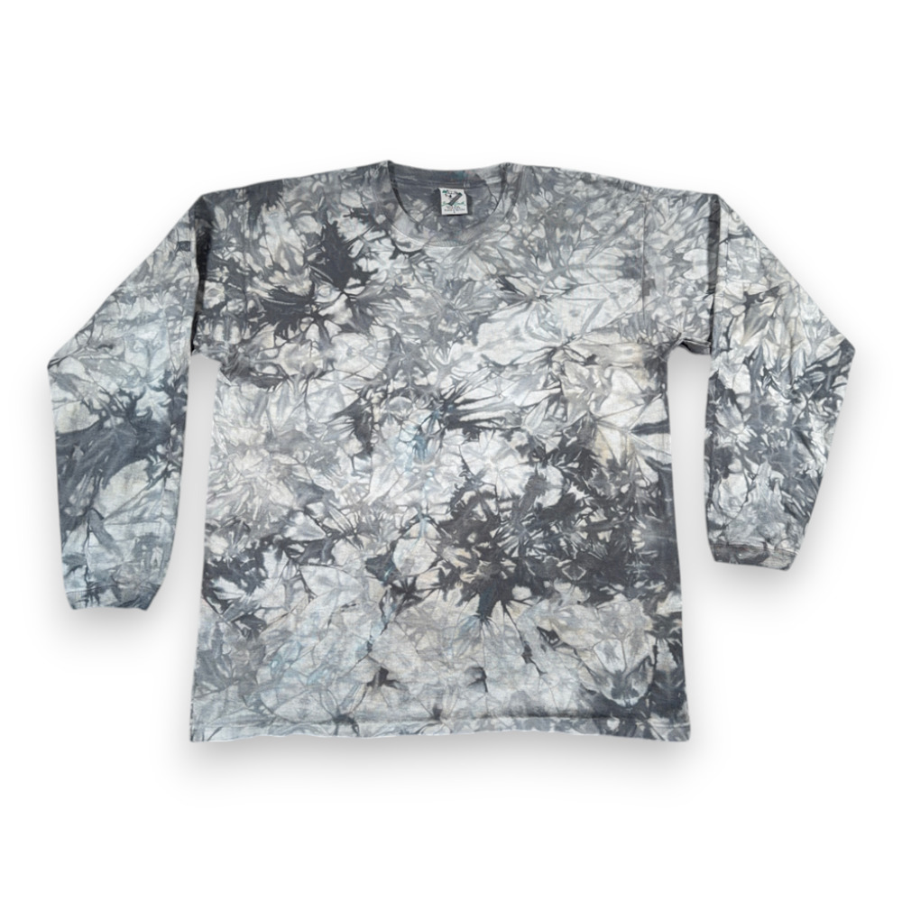 Vintage Back to Earth Shirt Adult LARGE Gray Tie Dye Cotton Smoky Nature 90s